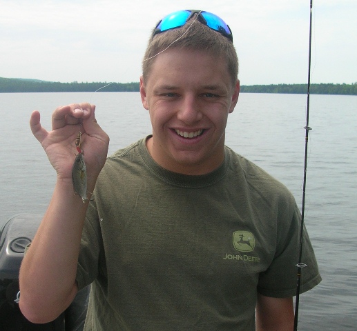 Chris with a little fish
